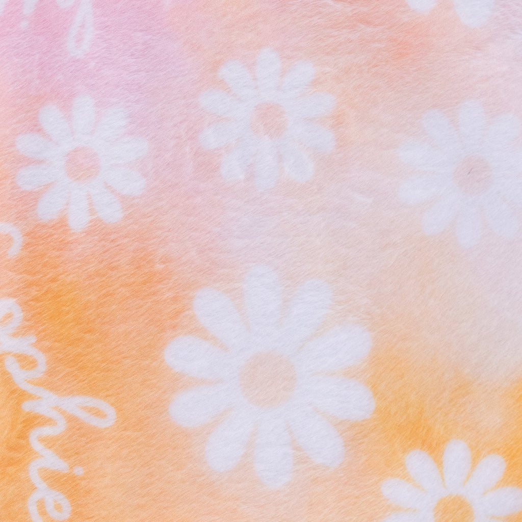 Personalised All Over Name Baby Blanket - Tie Dye Floral - Blankids