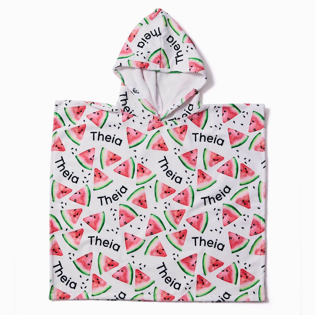 Personalised Hooded Towel - Watermelons - Blankids