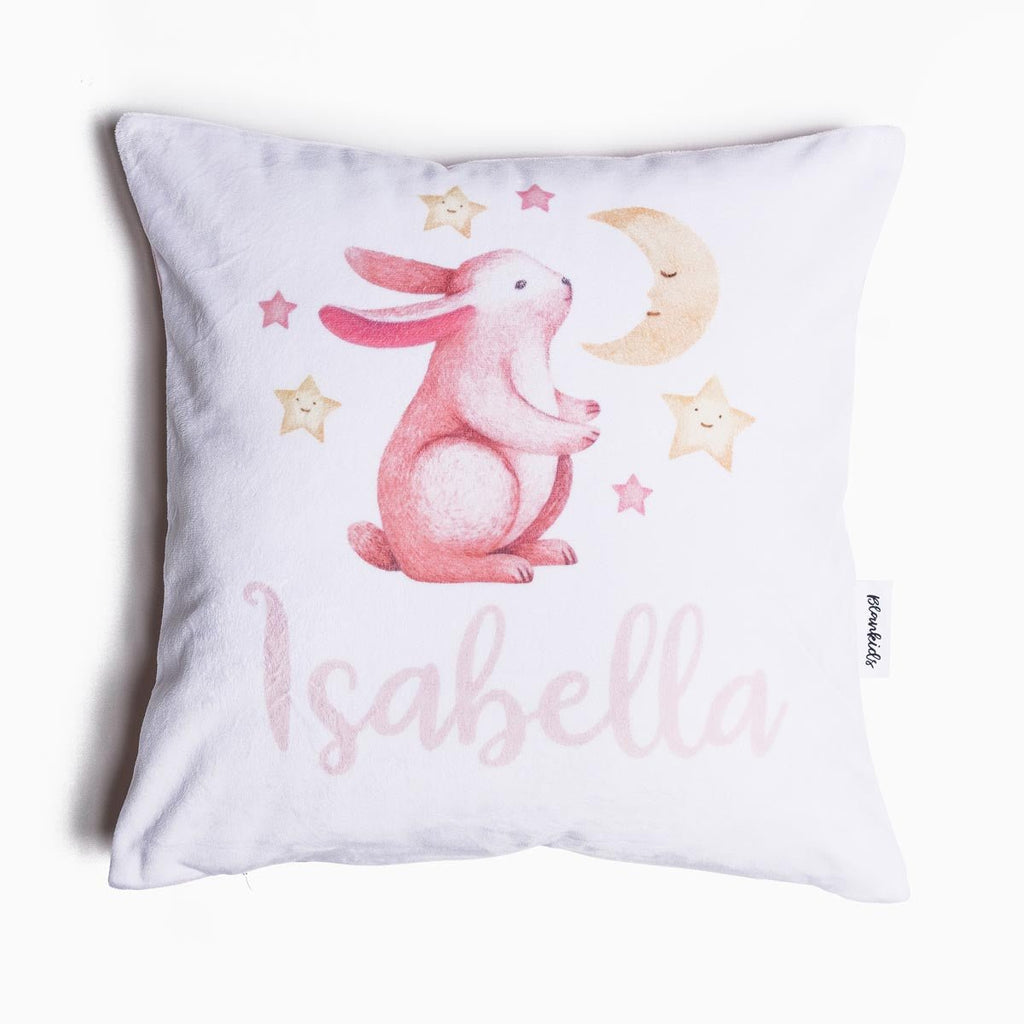 Personalised Name Throw Cushion - Bunny Dreams - Blankids