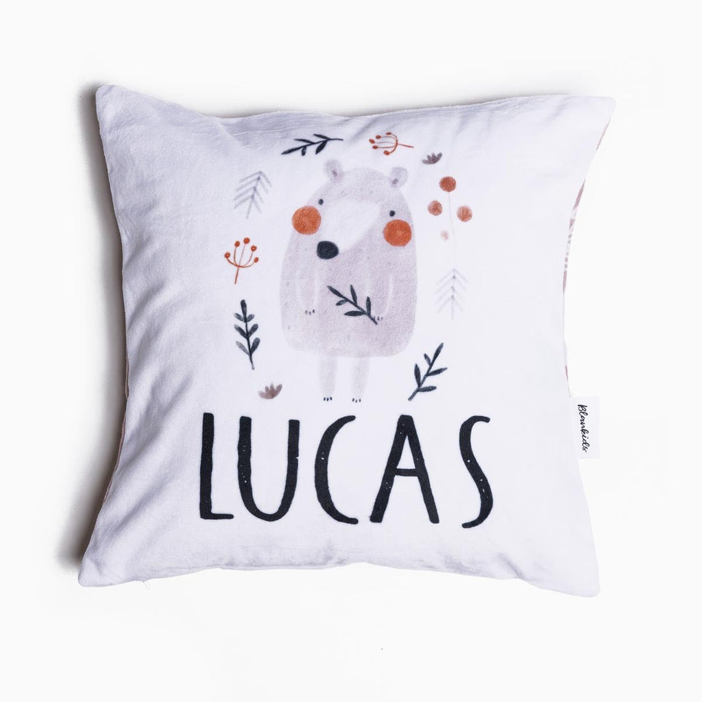 Personalised Name Throw Cushion - Forest Animals - Blankids