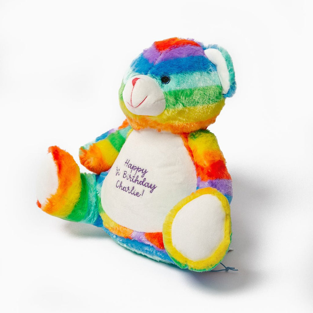 Personalised Rainbow Bear Plushie - Blankids