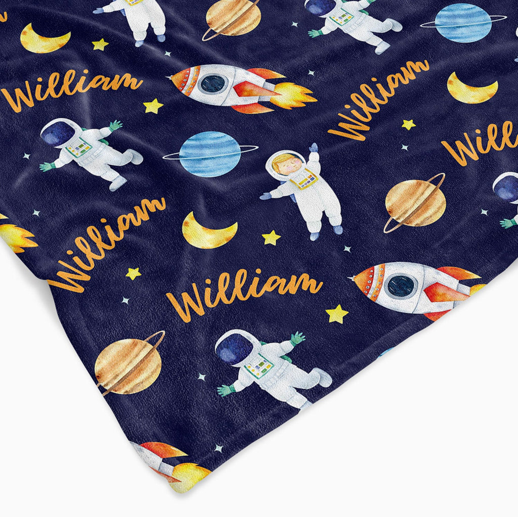 Personalised All Over Name Baby Blanket - Cosmic - Blankids