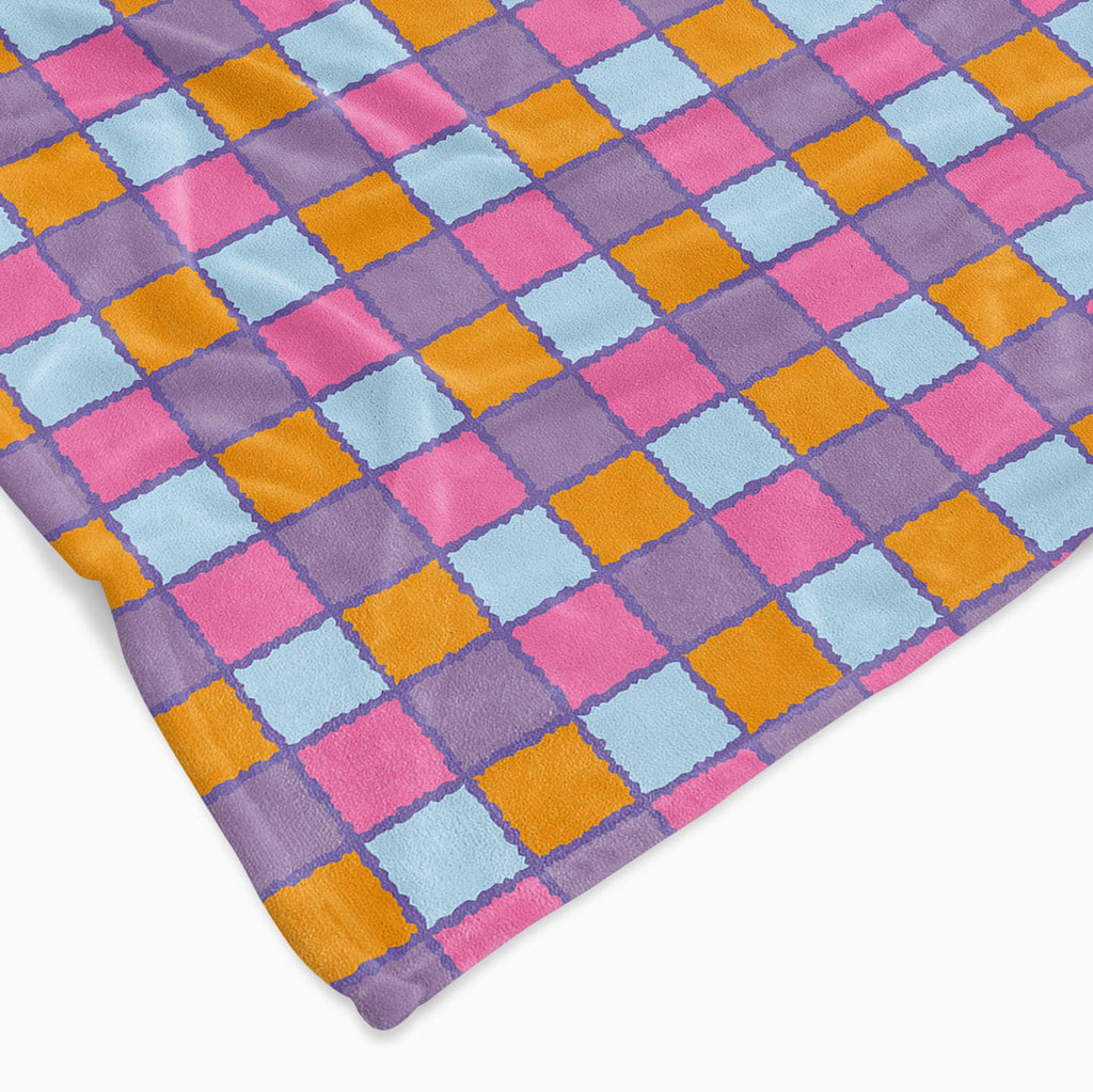 Personalised All Over Name Baby Blanket - Retro 90's - Blankids