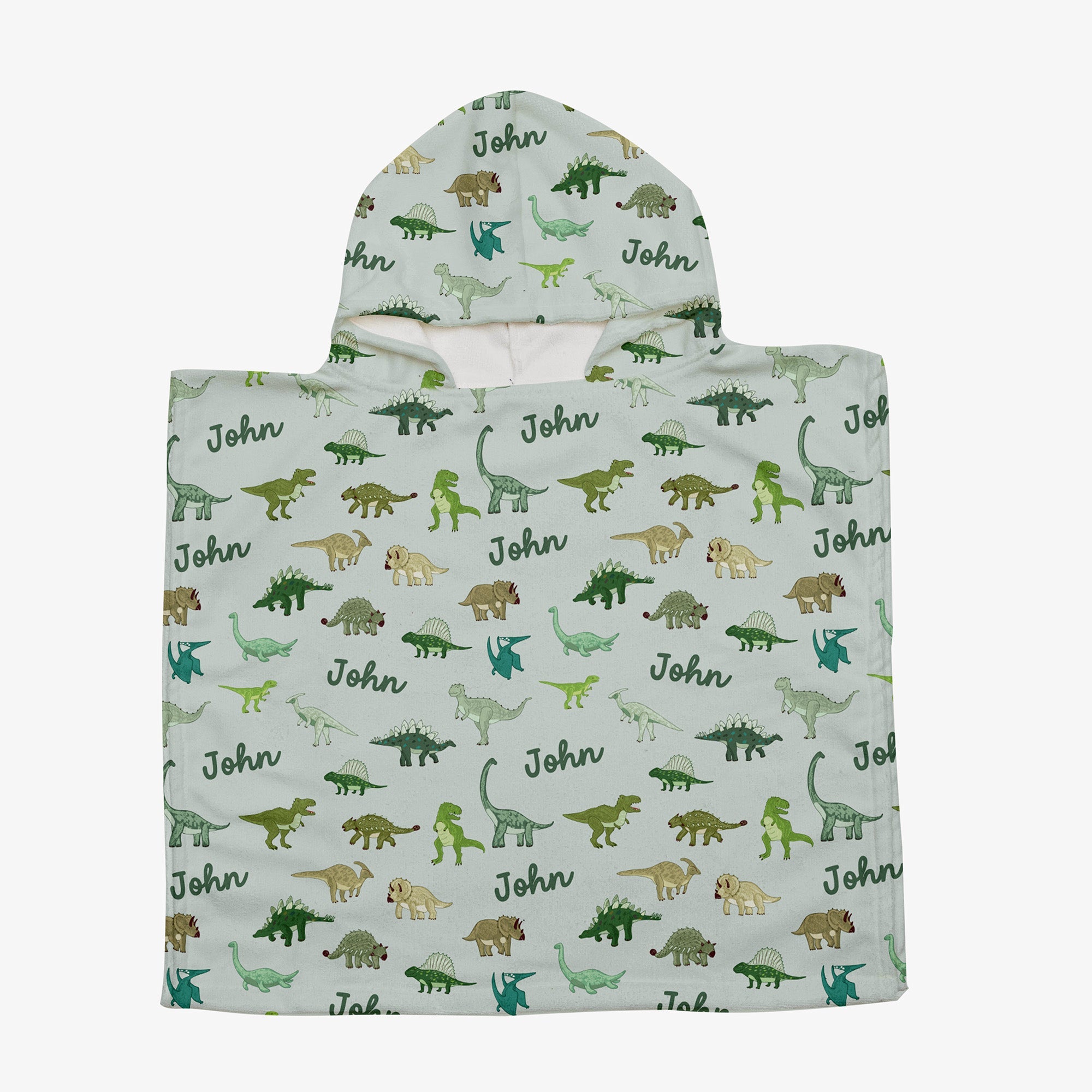 Personalised Hooded Towel Dinosaur Blankids