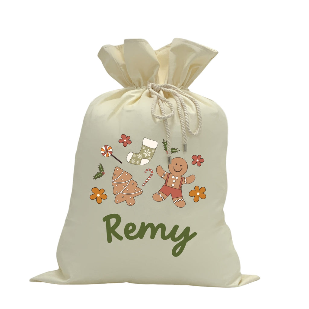 Personalised Santa Sacks - Retro Christmas - Blankids