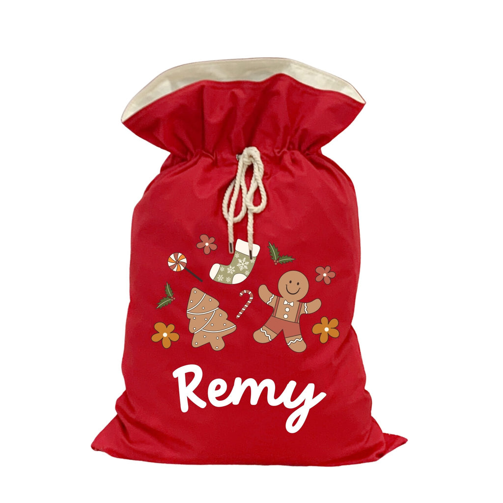 Personalised Santa Sacks - Retro Christmas - Blankids