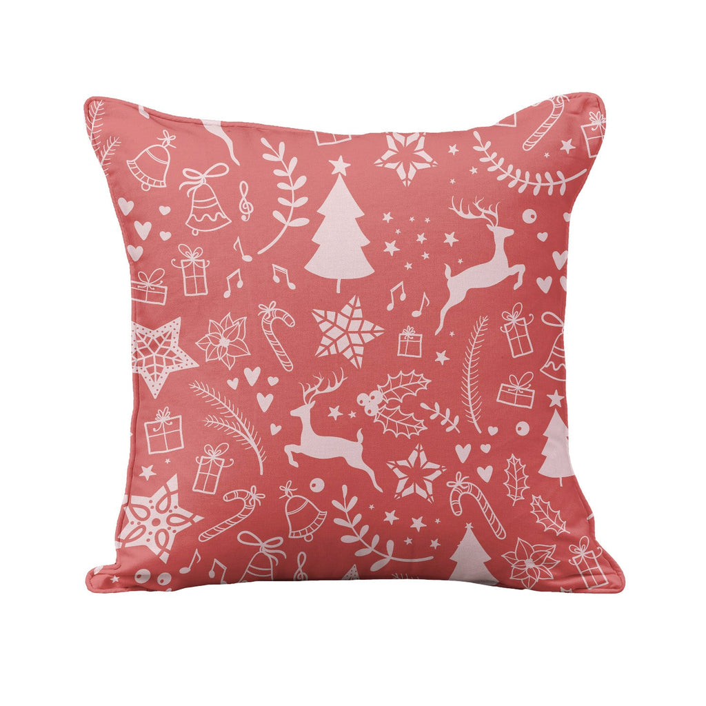 Christmas Personalised Name Throw Cushion - Festive - Blankids