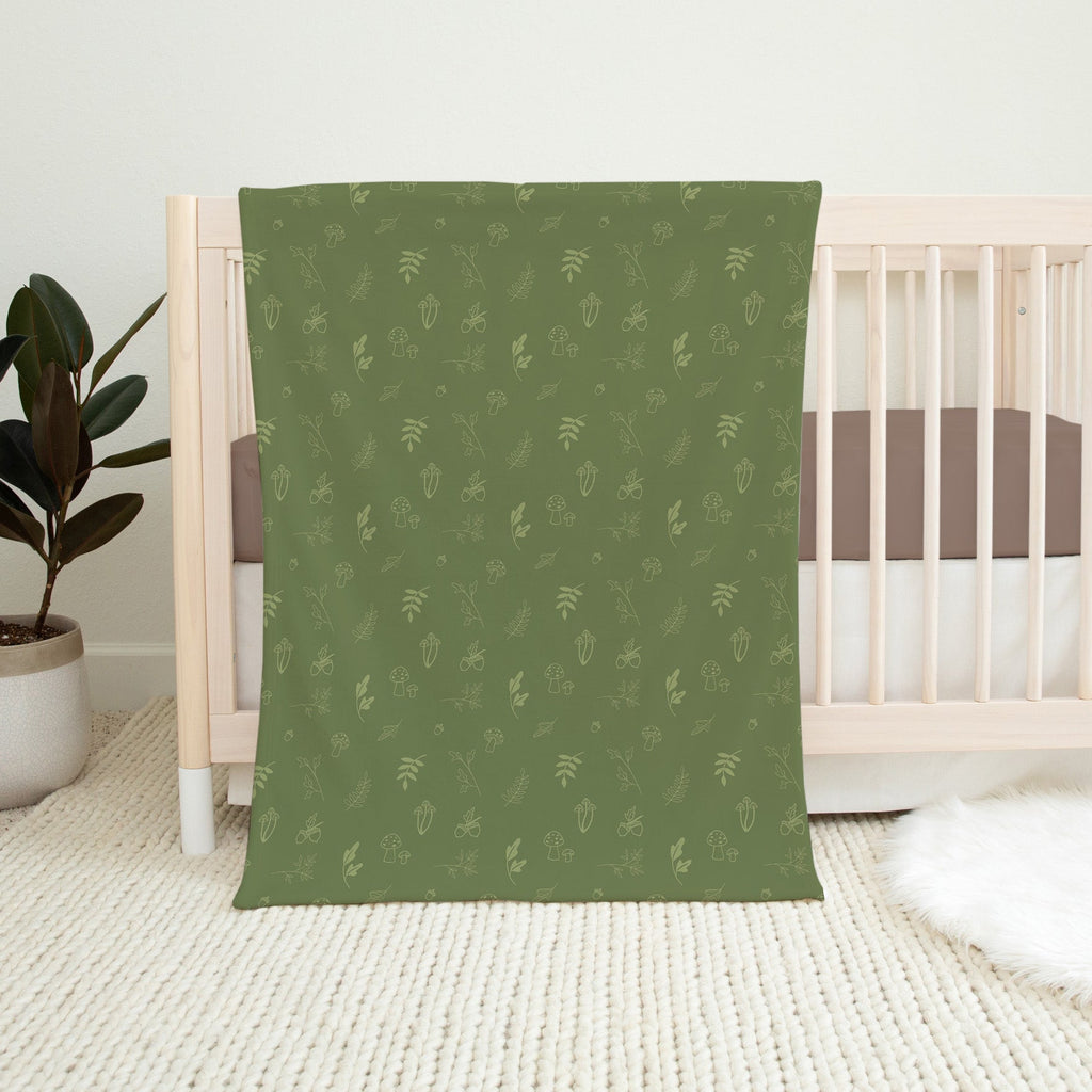 Personalised All Over Name Baby Blanket - Woodland Animals - Blankids