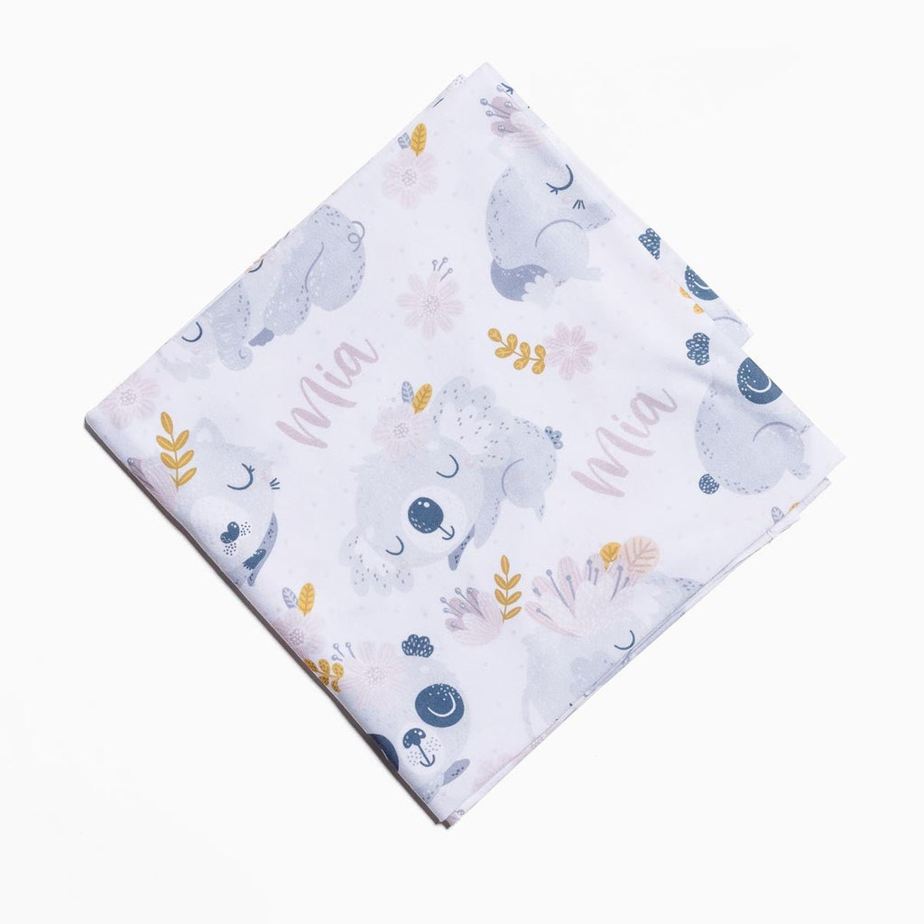 Personalised All Over Name Baby Swaddle - Sleeping babies - Blankids