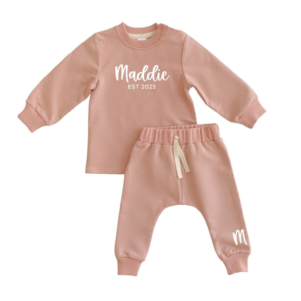 Personalised tracksuit hot sale baby girl