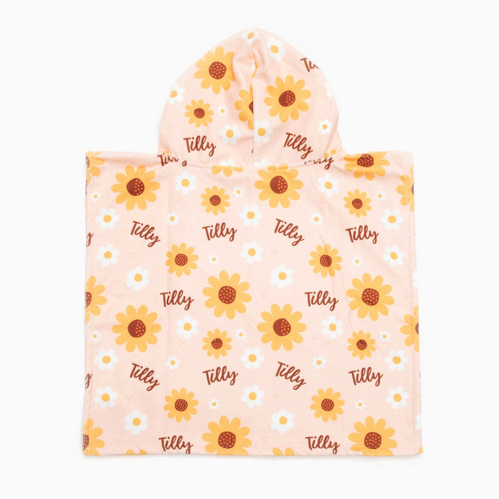 Personalised Hooded Towel - Ditsy Floral - Blankids