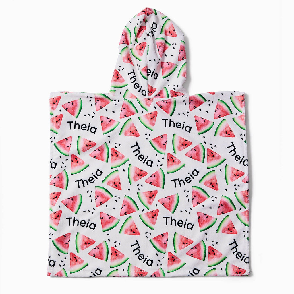 Personalised Hooded Towel - Watermelons - Blankids