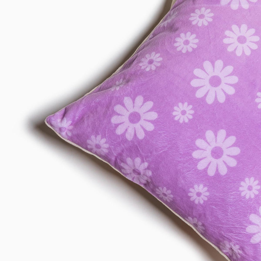 Personalised Name Throw Cushion - Flower Power - Blankids