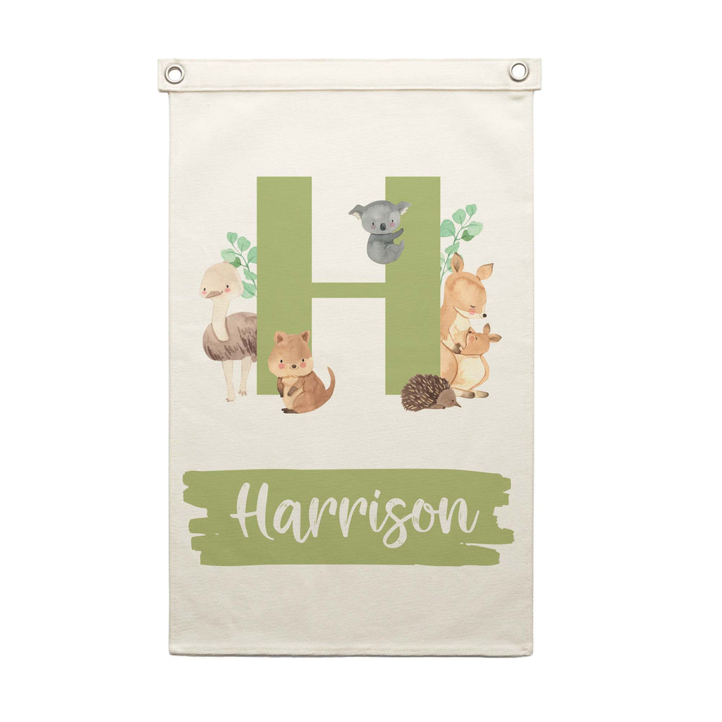 Personalised Name Wall Hanging - Aussie Animals - Blankids